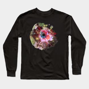 Abstract Red Flower Long Sleeve T-Shirt